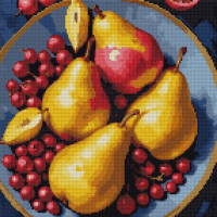 Алмазна мозаїка SANTI Соковиті груші 40*40см на підрамнику (954888)
