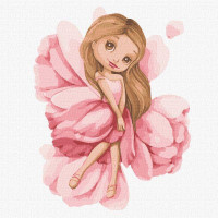 Картина за номерами Сором'язлива чарівниця tanya_bonya 30х30 Ідейка (KHO6043)