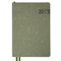 Щоденник- діловий записник А5 Leo Planner датований 2026 "Boss", м'який, хакі, 368 сторінок (252635)