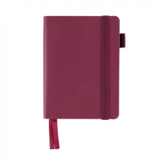 Ежедневник А6 Leo Planner датированный 2025 Binario винный 352 стр (252551)