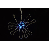 Электрогирлянда Yes Fun LED-нить 10 ламп голубая 110 м. 1 реж.мигания серебрян.пров код: 801109