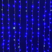 Електрогір. штора Novogod'ko, 272 LED, синій, 3*2,6 м, мерехтіння (973774)