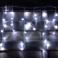 Гірлянда світлодіодна бахрома Novogod'ko 84 LED холодний білий 2 1*0 7 м 8 реж. конн (973769)