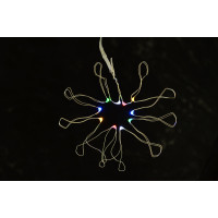 Электрогирлянда Yes Fun LED-нить 10 ламп многоцветная 110 м. 1 реж.мигания серебрян 801107