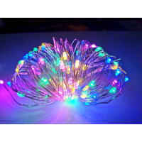 Гірлянда світлодіодна нитка Novogod'ko мідному дроті, 100 LED, багатокол., 10 м, статичне (973781)