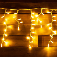 Гирлянда светодиодная бахрома Novogod'ko 84 LED теплый белый 2 1*0 7 м 8 реж. коннект (973770)