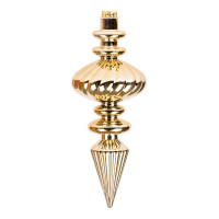 Новогодняя игрушка Novogod'ko Сосулька, пластик, 23 cм, золото, глянец (974089)