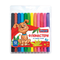 Фломастеры 1 Вересня 12 цветов Zoo Land (650457)
