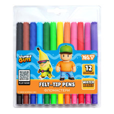 Фломастери Yes Stumble Guys 12 кольорів (650597)