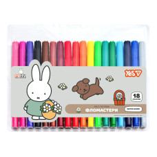 Фломастери Yes Miffy 18 кольорів (650605)