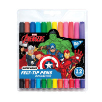 Фломастеры YES 12 цветов Marvel.Avengers (650474)