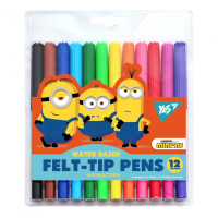 Фломастеры YES 12 цветов Minions (650531)