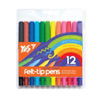 Фломастеры YES 12 цветов Erudite (650459)