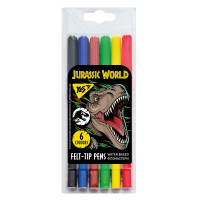 Фломастеры YES 6 цветов Jurassic World (650515)