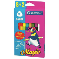 Набор фломастеров Centropen Magic 8 шт +2 поглотителя (2549)