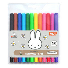 Фломастери Yes Miffy 12 кольорів (650604)