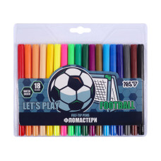 Фломастери Yes Football 18 кольорів (650601)