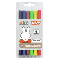 Фломастери Yes Miffy 6 кольорів (650609)