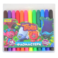 Фломастери 1 Вересня 12 кольорів Jumbo Trolls Dream (650338)