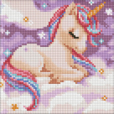 Алмазная мозаика без подрамника - Волшебный сон с голограммными стразами 20x20 Идейка (AMC7793)