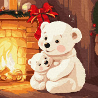 Картина по номерам Домашнее тепло art_selena_ua 40х40 Идейка (KHO6541)