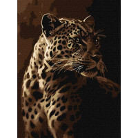 Картина за номерами Погляд леопарда art_selena_ua 30х40 Ідейка (KHO6668)