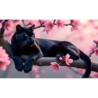 Алмазна мозаїка Чорна квітка 40*50см Dreamtoys (S40120)