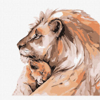 Картина за номерами Батько кохання 30*30 см у тепловому пакеті TM Ідейка Україна (KHO4262)