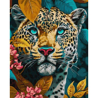 Картина по номерам Опасный зверь с красками металлик extra art_selena_ua 40х50 Идейка (KHO6536)