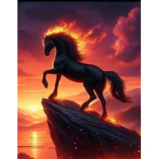 Алмазна мозаїка Вогняна грива 40*50см Dreamtoys (S40126)
