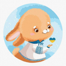 Картина по номерам Зайка ©Екатерина Валерьева 30х30 Идейка (KHO2405)