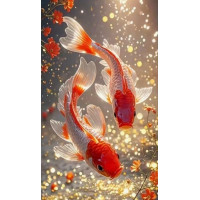 Алмазна мозаїка Дует Коі 30*40см в Dreamtoys (S20393)