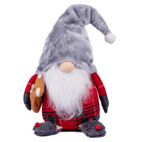 Новогодняя мягкая игрушка Novogod'ko Гном с игрушкой 54см (974635)
