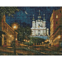 Алмазная мозаика Патриотическая Вечерний Киев ©Сергей Брандт 40х50 Идейка (AMO7348)