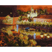 Картина по номерам Вечерний город ©Kateryna Lisova 40х50 (KHO3630)