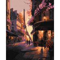 Картина за номерами Французькі вулички art_selena_ua 40х50 Ідейка (KHO2198)