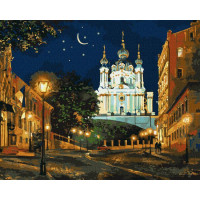 Картина по номерам Вечерний Киев ©Сергей Брандт 40х50 Идейка (KHO2160)