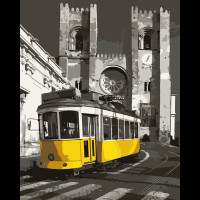 Картина за номерами Жовтий трамвай 40*50 см SANTI (954482)