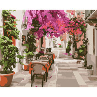 Картина за номерами в коробці Вуличне кафе 40 * 50 см. Santi (953927)