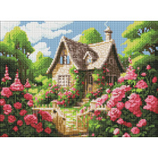 Алмазна мозаїка Затишний будиночок 30*40см Ідейка (AMO8141)