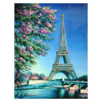 Алмазная мозаика Весна в Париже 40*50см на подрамнике Santi (954091)