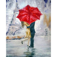 Алмазная мозаика Романтика в Париже 40*50 см Santi (954175)