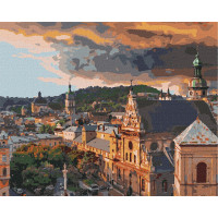 Картина по номерам Уютный Львов 40*50см в термопакете ТМ Идейка Украина (KHO3595)