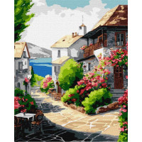 Картина по номерам Город у моря art_selena_ua Идейка 40х50 (KHO3639)