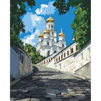 Картина за номерами Київ Андріївська церква 40*50 см Орігамі (11071-AC)