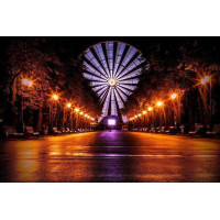 Алмазна мозаїка Колесо огляду вночі без підрамника, 30*40см, ТМ Dreamtoys (S30019)