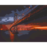 Картина за номерами Golden Gate Bridge 40х50 см АРТ-КРАФТ (11003-AC)