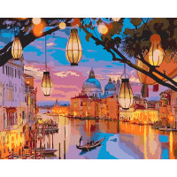 Картина по номерам Вечерние огни 40*50 см. Santi код:953835