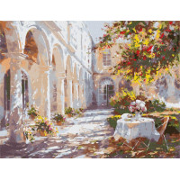 Картина по номерам Испанский двор ©Ira Volkova 40х50 (KHO2303)