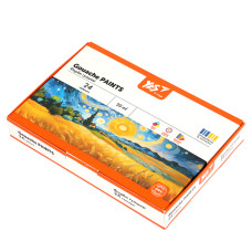 Фарби гуашеві Yes Orange Line 24 кольорів по 20 мл (230434)